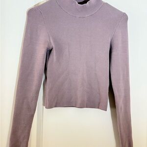 Who What Wear Lavender Long Sleeve Top
